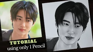 How to draw Byeon Woo-seok from k-drama Lovely Runner | Drawing Tutorial | YouCanDraw