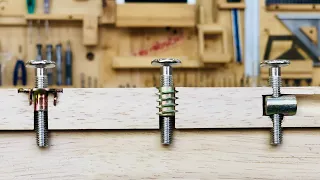 How Bolts and Nuts Work in Cross Section / Woodworking DIY