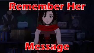 RWBY Volume 10 Sneak Peak/Volume 9 Epilogue Analysis - Remember Her Message