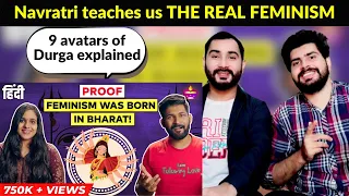 Navratri teaches us THE REAL FEMINISM | 9 avatars of Durga explained by Abhi and Niyu | Pak Reaction