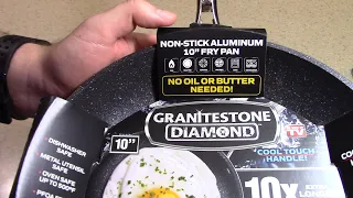 Granitestone Diamond pan does it stick does it scratch?