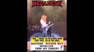 EXCLUSIVE! Mustaine kicked out Lars Ulrich from his concert #metallica #larsulrich #davemustaine