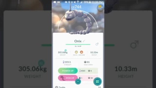 Pokemon Go Gen 2 -Evolving Onix into Steelix | Metal Coat Special Item