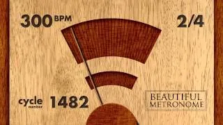 300 BPM 2/4 Wood Metronome HD