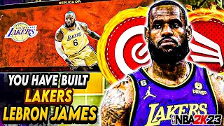 HOW TO MAKE A REPLICA BUILD OF LAKERS LEBRON JAMES IN NBA 2K23 NEXT GEN