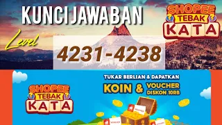 Shopee Tebak Kata Level 4231 4231 4233 4234 4235 4236 4237 4238 Kunci jawaban langsung terbaru