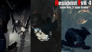 Resident Evil 4 Remake - Leon Has "Three Type Evade" When Enemy Attack