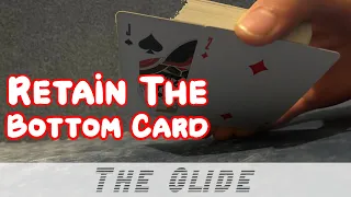 The Glide | Second Deal Bottom Card | Sleight of Hand Tutorial