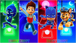 PAW Patrol & PJ Masks - Night Ninja 🆚 Ryder 🆚 CatBoy 🆚 Chase 🎶 Tiles Hop EDM Rush