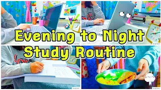 Evening to Night study routine🌃 | a productive study day📝 | Study More