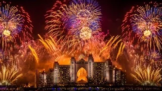 Dubai NewYear 2015 Fireworks In 4K - World Record