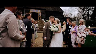 Rosie and Alex | Wedding Day Highlight film | Brookfield Barn, Horsham