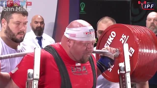 Blaine Sumner - 1st Place 1275.5kg *WR Total & Bench * - 120+kg Class 2019 IPF World Open