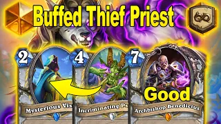 NEW Buffed Thief Priest Is Actually The Best Value Deck At Showdown in the Badlands | Hearthstone