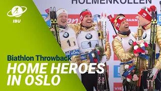 Biathlon Throwback: Norwegian Home WCH Men Relay Success