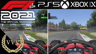 F1 2021 - PS5 Vs XBox Series X Monza comparson