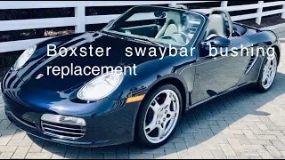 Porsche Boxster 986 rear sway bar bushing replacement