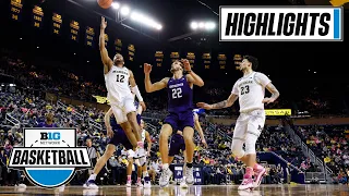 Northwestern at Michigan | Big Ten Men's Basketball | Highlights | Jan. 26, 2022