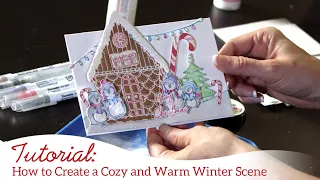 How to Create a Cozy & Warm Winter Scene with the Candy Cane Cottage Collection