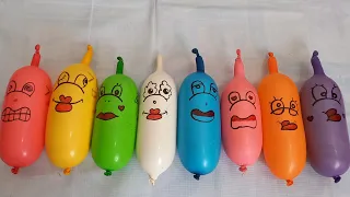 MAKING SLIME WITH FUNNY BALLONS - 🌈 SATISFYING ASMR   #VIDEO 14 LS