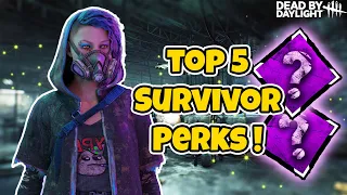 Top 5 BEST Survivor Perks in Dead By Daylight 2024