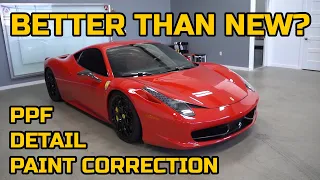 Project FERRARI 458 RESTORATION - Paint Correction, PPF, Ceramic Coating, Interior, & MORE