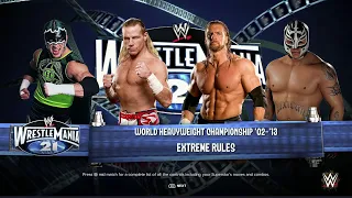 WWE 2K24 FULL MATCH — Hurricane vs Shawn Michaels vs Triple H vs Rey Mysterio  — World Title Match!"
