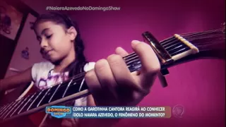 Menina de 10 anos realiza sonho de cantar com Naiara Azevedo