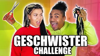 Geschwister Challenge EXTREM vs kleine Schwester 😳(mit BESTRAFUNG!!)