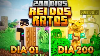 SOBREVIVI 200 DIAS COMO REI DOS RATOS NO MINECRAFT - O FILME