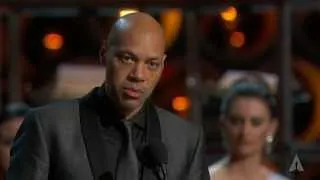 John Ridley winning Best Adapted Screenplay for "12 Years a Slave"