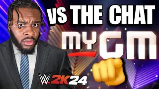 I CHALLENGE CHAT IN WWE 2K24 MyGM DRAFT!