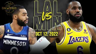 Los Angeles Lakers vs Minnesota Timberwolves Full Game Highlights | Oct 12, 2022 | FreeDawkins