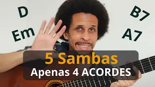 5 Músicas com APENAS 1 Sequência de ACORDES | Aula de Violão Rafa Nascimento