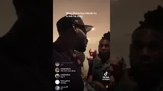 Burna boy played his new snippet yesterday on instagram live
