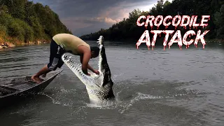 CROCODILE ATTACKs Man in Fishing River | Alligator Attacks Boy | A Short Movie by Wildest Attack