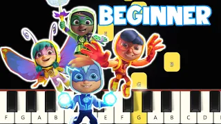 Action Pack - Theme Song | Beginner Piano Tutorial | Easy Piano