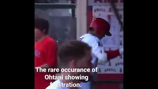 Rare occurrence of Shohei Ohtani being mad 😦