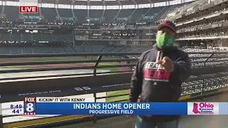 Kenny's checking out all the 'Opening Day' preps at Progressive Field