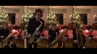 Blue Christmas - Solo-Saxophone-Quartett (Tubax - Bass - Bariton - Tenor)