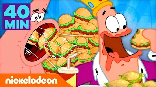 SpongeBob | 40 minuten lang Patrick die alles opeet! | Nickelodeon Nederlands