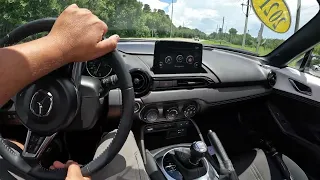 Mazda MX-5 Miata RF Club w/ automatic - Quick POV Drive w/Top Down ! Best overall convertible ?