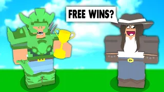 So I *CARRIED NOOBS* And WON In Roblox Bedwars...