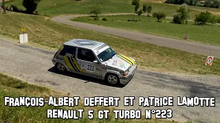 Rallye Drôme Paul Friedman 2022 Renault 5 GT Turbo N°223 Pierre-François DEFFERT et Patrice LAMOTTE