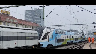 Westbahn KISS 6-tlg  am 25 11 21 in Singen zur Überführung nach CH