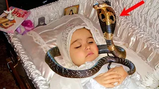 Durante el Funeral de la Hijastra la Serpiente salio del Ataúd a ataco a la Madrastra...