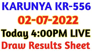 02-07-2022 KARUNYA KR-556 LOTTERY RESULT TODAY | Today Kerala Lottery Result 02-07-2022 MKTS CHART