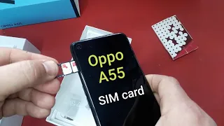 How to put a Sim card in oppo A55