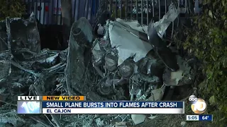 Plane crashes in El Cajon with 2 police officers on board