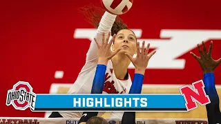 Ohio State at Nebraska | Highlights | Big Ten Volleyball | Sept. 22, 2023
